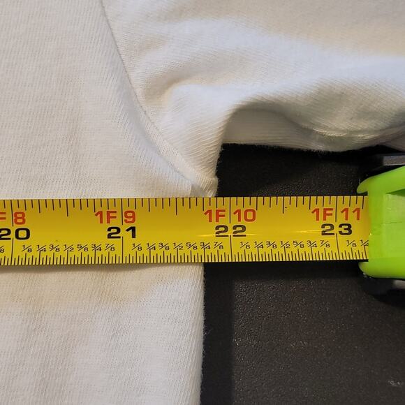 Vintage The Sporting Tennis Polo Shirt White Embroidered Crest Made in USA SZ L - Picture 10 of 11